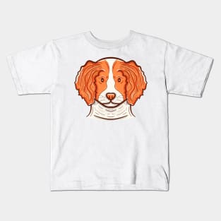 Cute Brittany Spaniel Kids T-Shirt